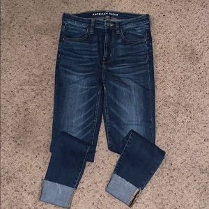 NWOT American Eagle super high rise crop